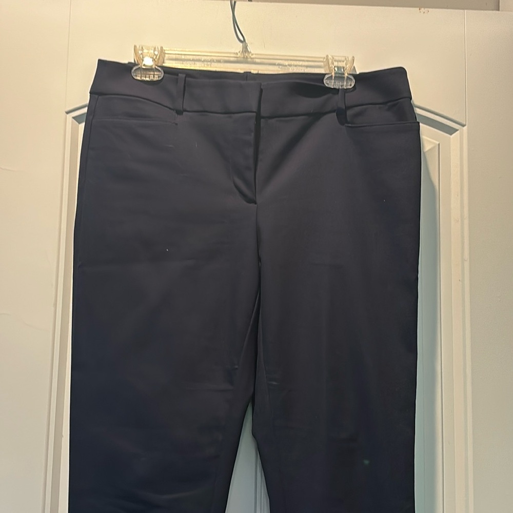 Navy blue Loft women’s dress pants 8 curvy